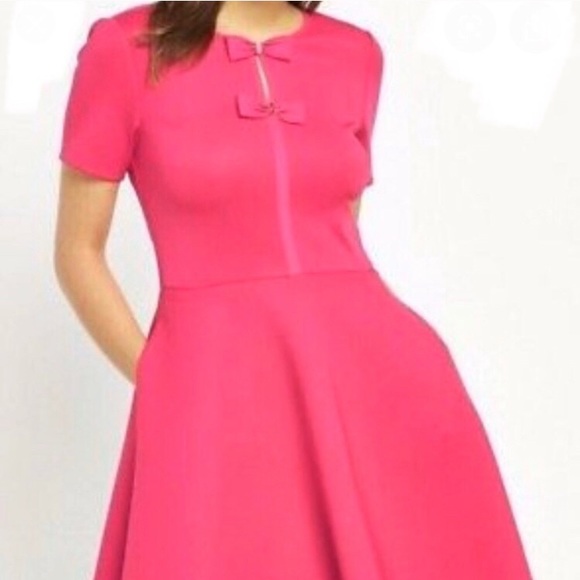 ted baker pink bow dress